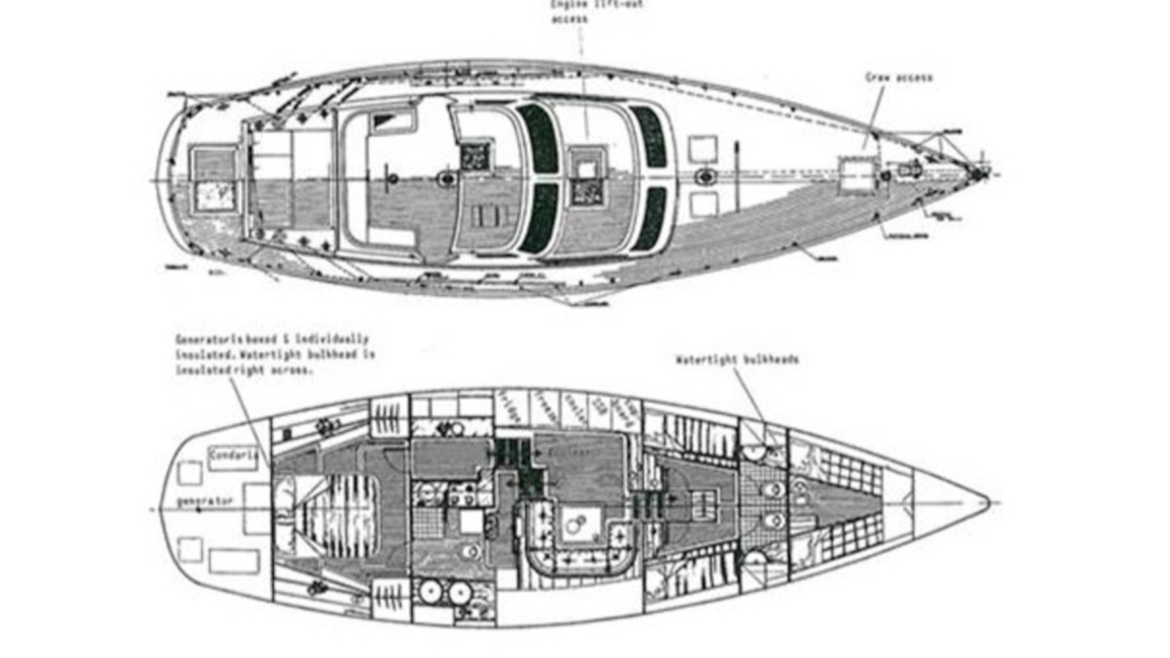 Планировка яхты