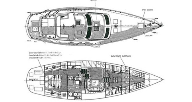 Планировка яхты